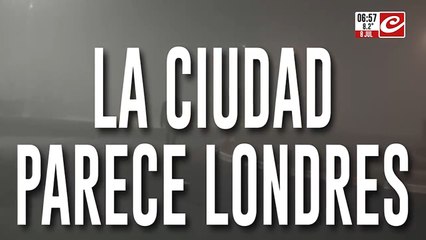 Alerta por la intensa niebla que cubre la ciudad... ¡Buenos Aires parece Londres!
