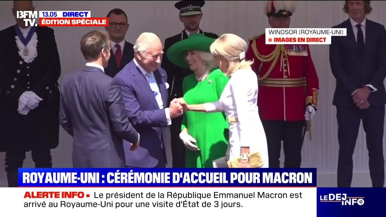 Royaume-Uni: Emmanuel Macron reçu par le roi Charles III à Windsor