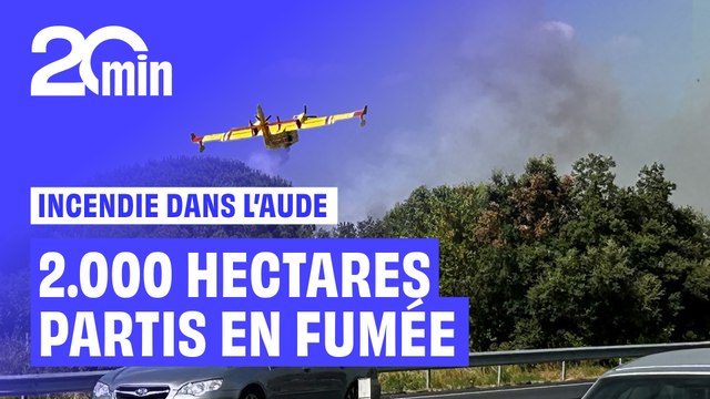 Incendie géant dans l’Aude : 2 000 hectares de forêt partis en fumée