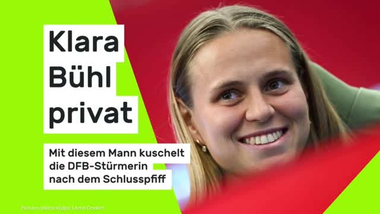 Klara Bühl privat: Mit diesem Mann kuschelt die DFB-Stürmerin nach dem Schlusspfiff
