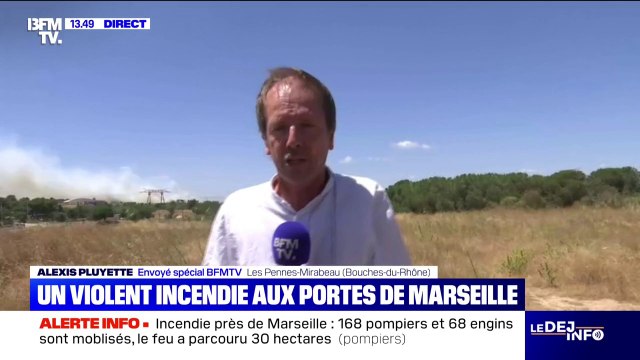 Un violent incendie parcourt 30 hectares aux Pennes-Mirabeau, les vols suspendus à l'aéroport de Marseille