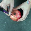 Easiest way to cut open a pomegranate in seconds!