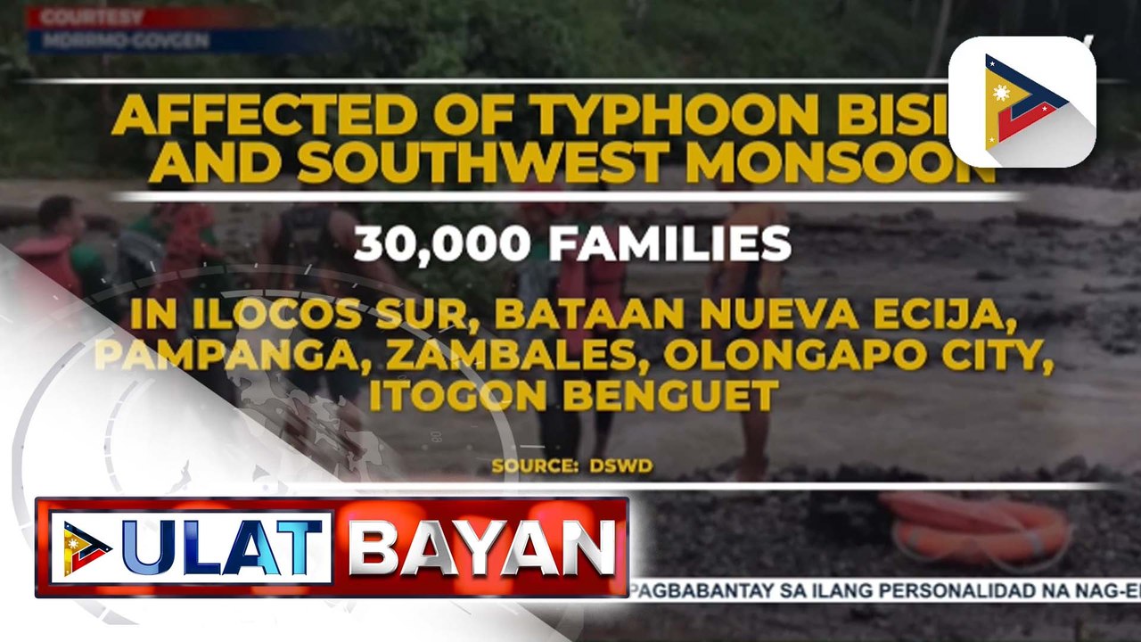 30-K pamilya na naapektuhan ng habagat at Bagyong #BisingPH, inabutan ng tulong ng DSWD