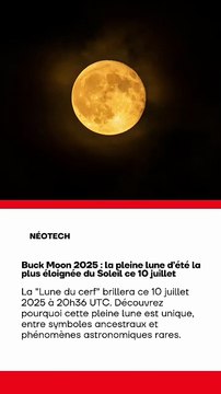 🚨 📸🌕 Le ciel nous gâte ce 10 juillet à 20h36 (UTC) avec le retour du Buck Moon ✨ La pleine lune la plus éloignée du Soleil en 2025, et l'une des plus basses de l’année 🔭 Prêt(e) à lever les yeux ? 👀🌙