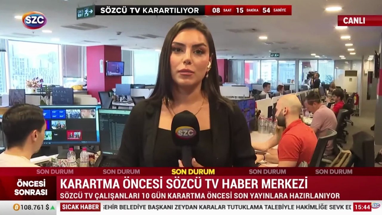 SÖZCÜ TV bu gece 10 gün karartılıyor, haber merkezinde son çalışmalar sürüyor
