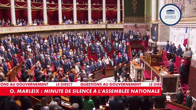 L'Assemblée nationale observe une minute de silence en hommage à Olivier Marleix