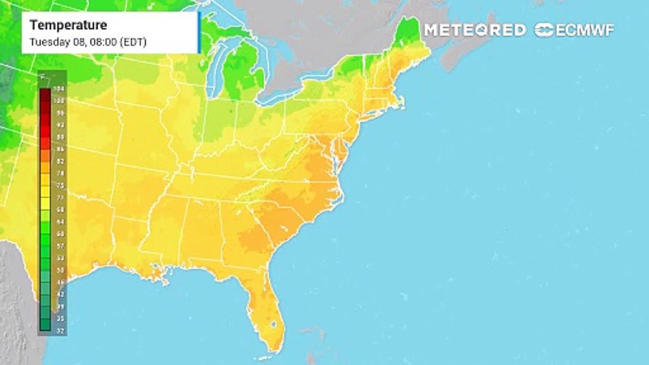 Scorching heat will impact every East Coast state today.