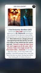 Tony Todd's Heartfelt Goodbye In Final Destination Bloodlines! 🎥🖤