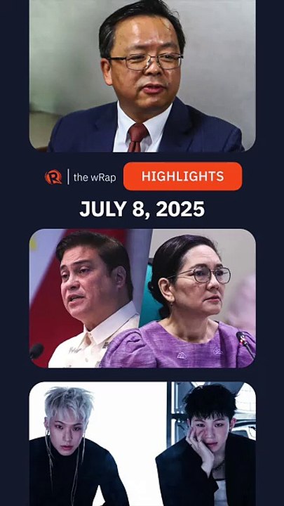 Today's headlines: Huang Xilian, Francis Tolentino, Migz Zubiri, Risa Hontiveros, SVT's Hoshi & Woozi | The wRap | July 8, 2025