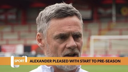 Graham Alexander pleased with Bradford’s start to pre-season