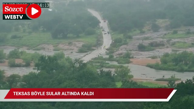 Teksas böyle sular altında kaldı