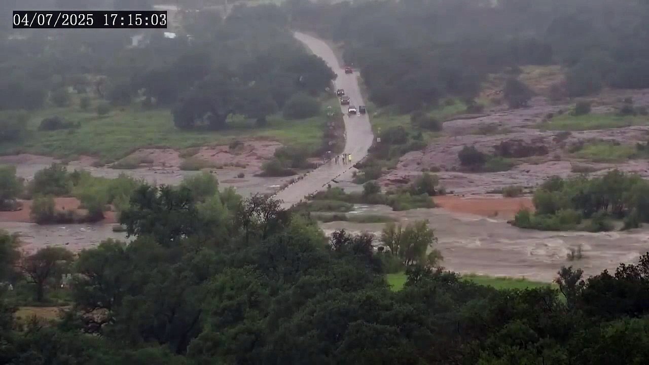 Un 'timelapse' muestra la velocidad de la crecida de las aguas en Texas