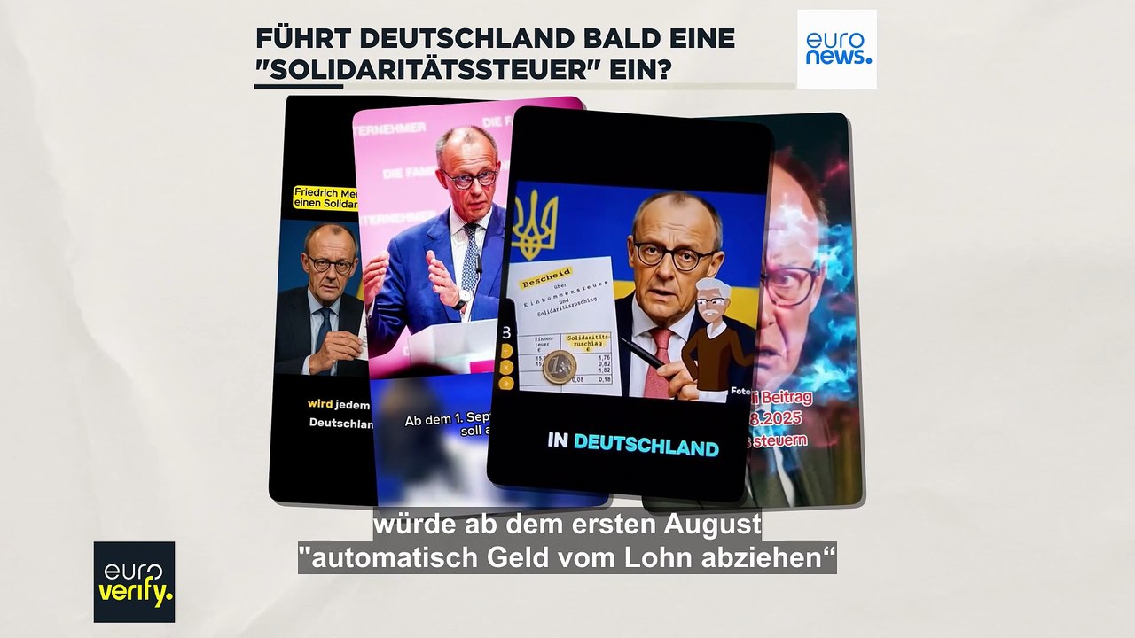 Wildes Gerücht: Erhebt Deutschland bald eine 'Solidaritätssteuer' für Militärhilfe?