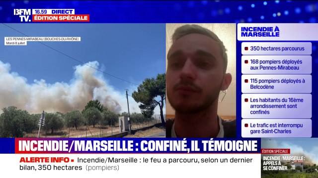 Incendie à Marseille: ce Marseillais a évacué son logement du 16e arrondissement