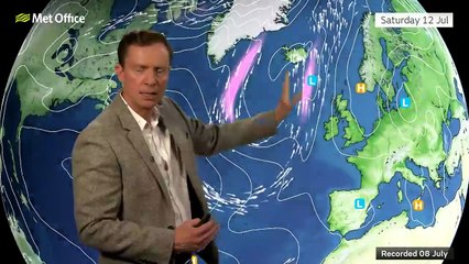 Met Office 14 day weather outlook 08/07/2025