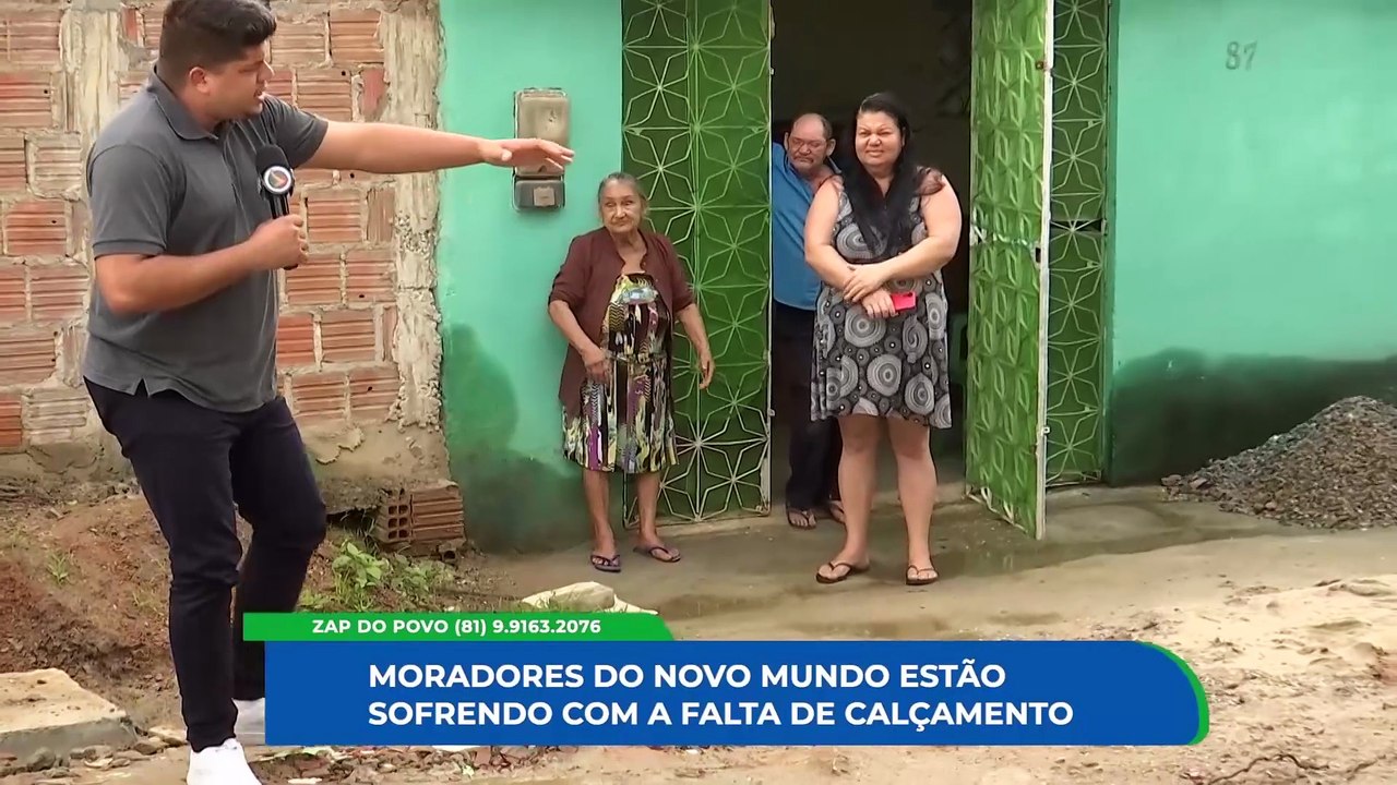 Ineficiência do Poder Público: Moradores do bairro Novo Mundo, em Caruaru, pedem soluções para condições precárias de estrada e iluminação