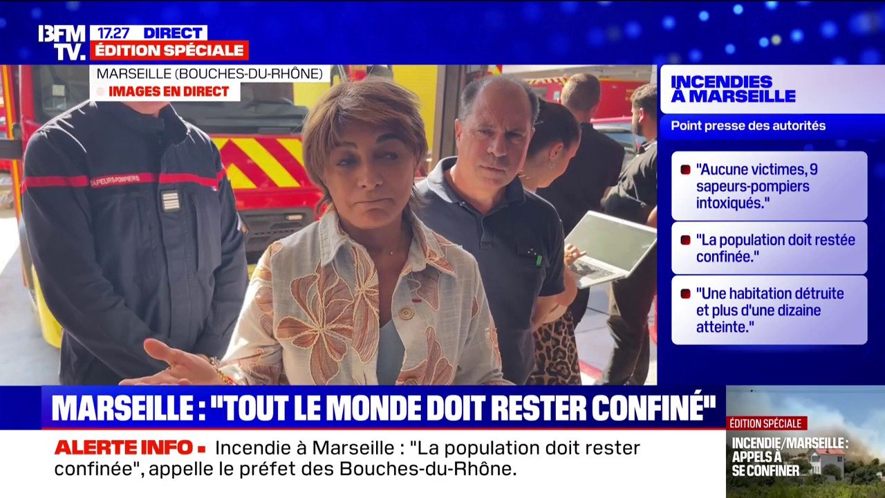 Incendie d'une voiture à Marseille: "Impossible de dire" s'il s'agit d'un acte criminel, explique Martine Vassale (présidente de la métropole Aix-Marseille)