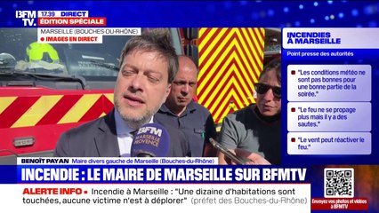 Incendies à Marseille: "Une centaine de maisons ont été sauvées", déclare Benoît Payan