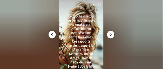 `` Dune 3 '' obtient un titre officiel, tourné avec des caméras IMAX