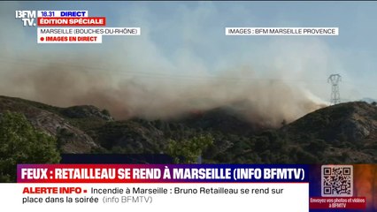 Incendie à Marseille: le ministre de l'Intérieur, Bruno Retailleau, attendu ce mardi soir à la cité phocéenne