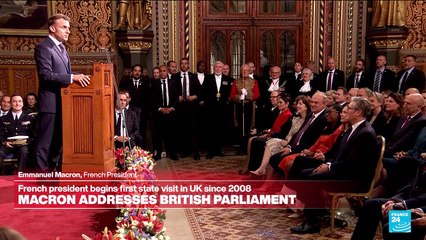 Replay: France's Macron addresses British parliament on state visit