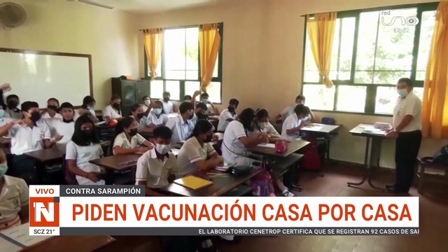 Padres de familia piden vacunación contra sarampión casa por casa