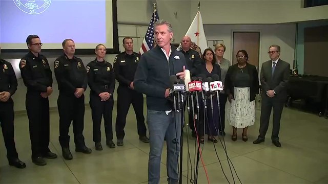 California Governor Newsom slams Trump over ICE raids on six-month anniversary of LA wildfires