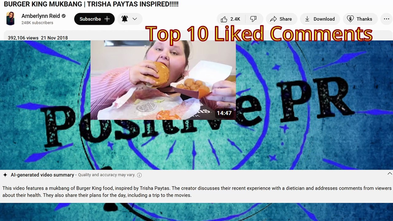 (5)Top 10 Liked Comments on Amberlynn Reid’s Top 3 Videos