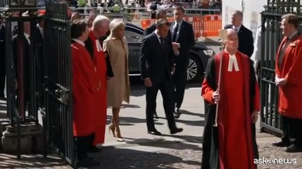 Londra, Macron in visita all'Abbazia di Westminster