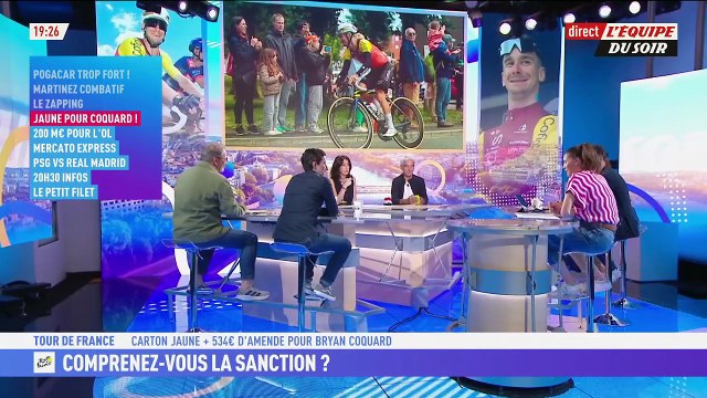 « C'est une sanction injustifiée » : Cédric Vasseur sur le carton jaune de Bryan Coquard - Cyclisme - Tour de France