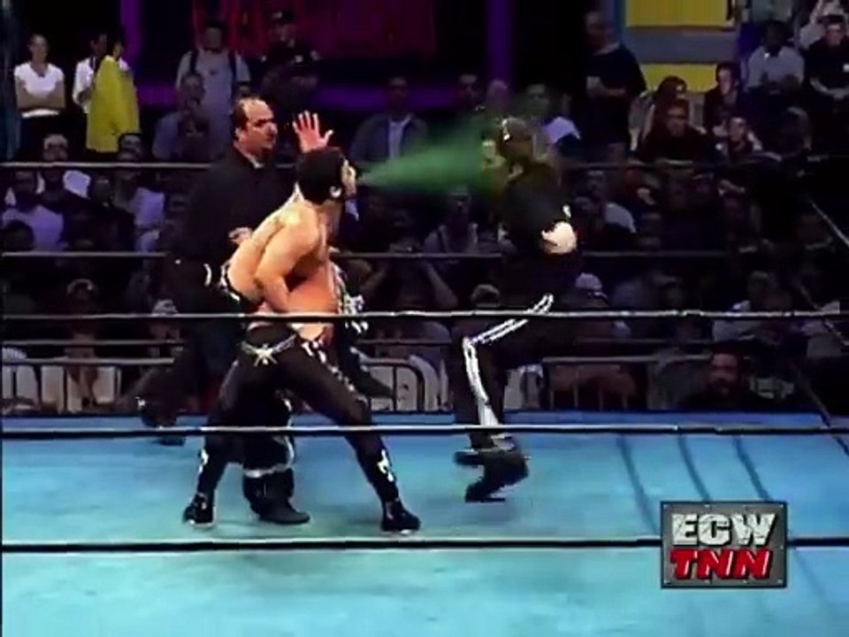 History of ECW - Tajiri sprays Cyrus with the Green Mist ECW on TNN July 7th, 20
