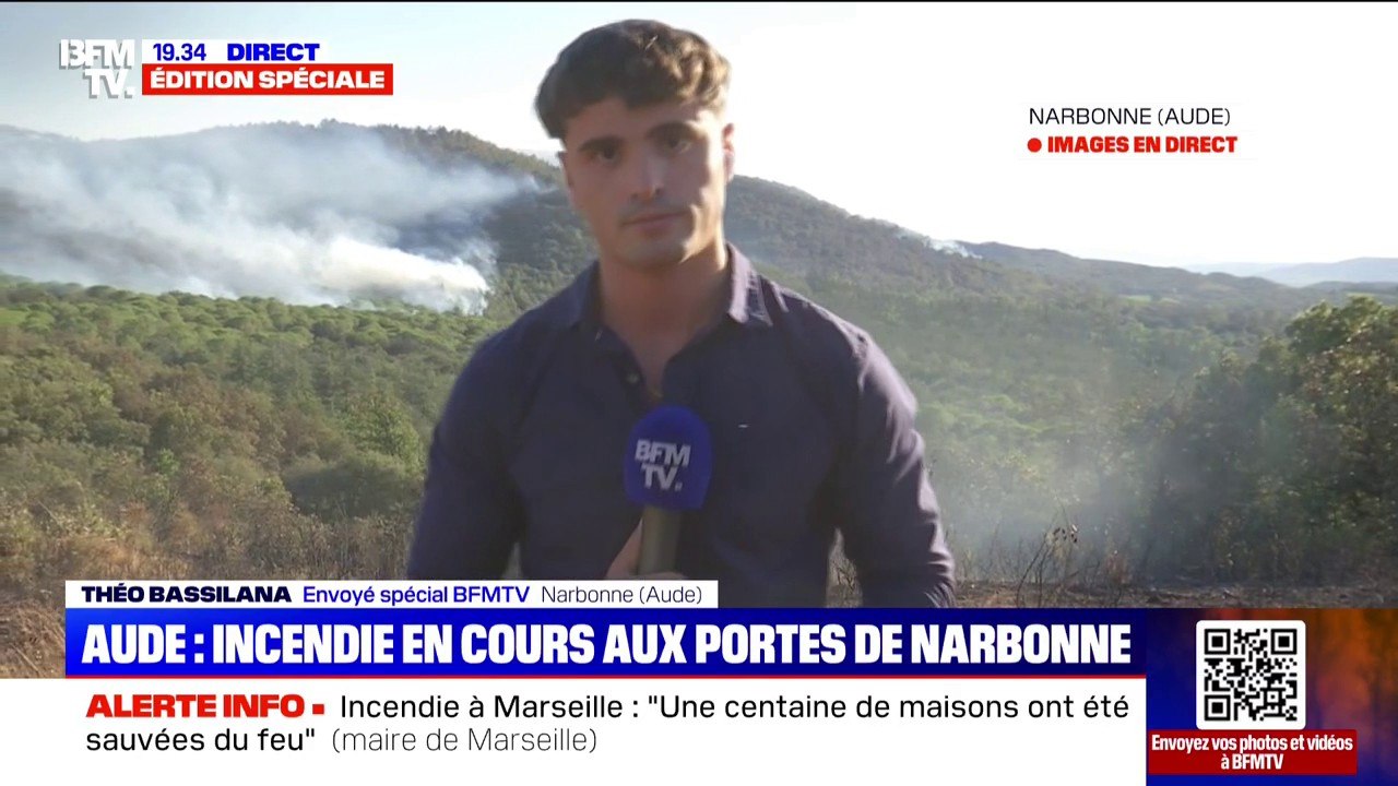 Incendie dans l'Aude: 27 pompiers roumains viennent en aide aux soldats du feu français pour tenter d'éteindre le feu