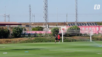 Máxima intensidad en una sesión con Jordán al margen del grupo