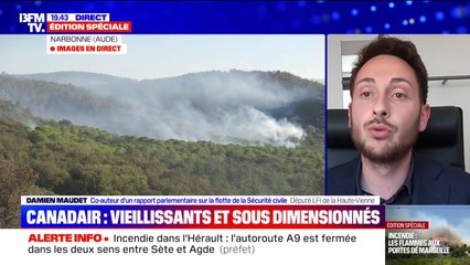 "Les appareils ne sont pas adaptés": Damien Maudet, député LFI, dénonce des aéronefs trop vieux pour lutter contre les incendies