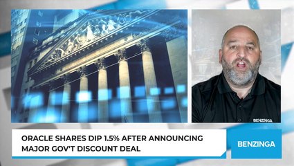 Oracle Shares Dip 1.5% After Announcing Major Gov't Discount Deal