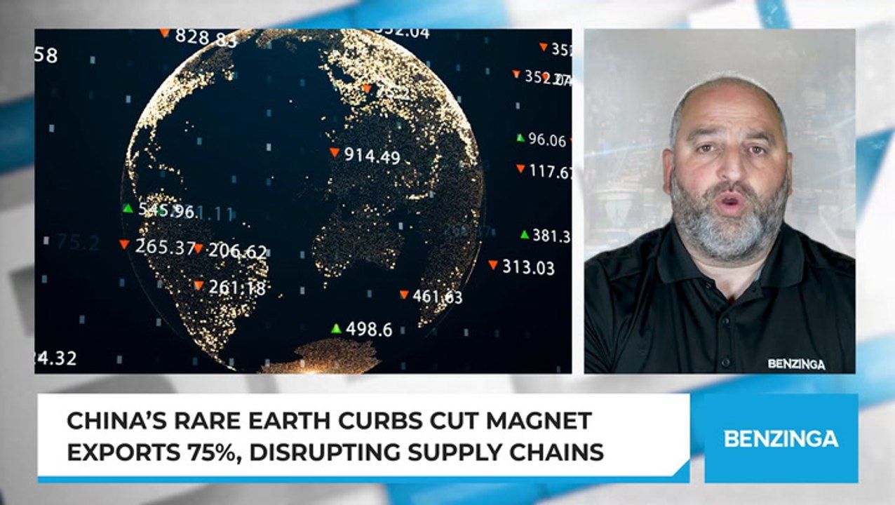 China’s Rare Earth Curbs Cut Magnet Exports 75%, Disrupting Supply Chains