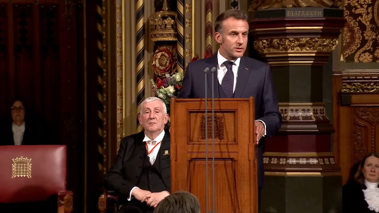 WATCH IN FULL: 'Our alliance will make all the difference!' French President Emmanuel Macron addresses UK Parliament as a part of state visit