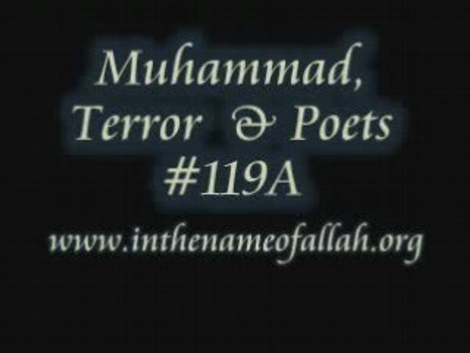 119A Muhammad, Terror and Poets
