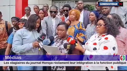 Les quarante-neuf stagiaires du Quotidien National Horoya sont mécontents