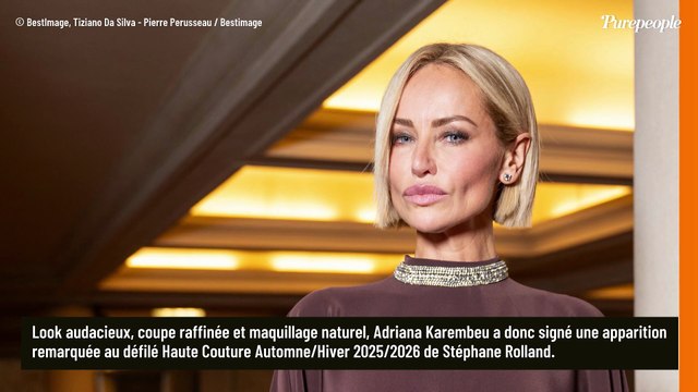 Des cheveux toujours plus courts... Adriana Karembeu plus sublime que jamais en plein Paris, la compagne de Marc Lavoine met tout le monde d'accord