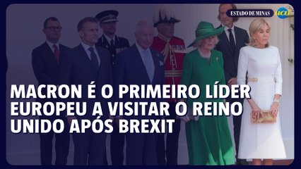 Macron é o primeiro líder europeu a visitar o Reino Unido após Brexit