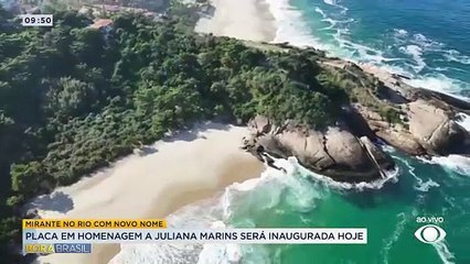 Niterói inaugura em mirante placa em homenagem a Juliana Marins