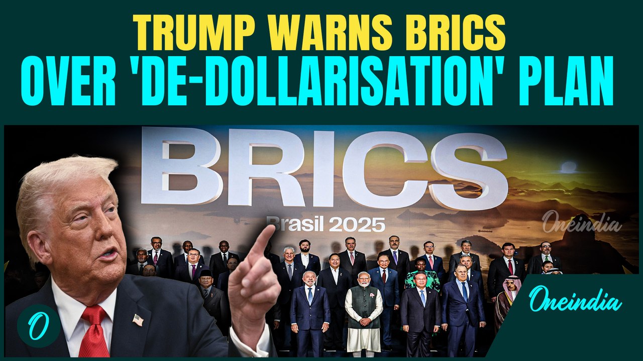 'Will have to PAY BIG PRIZE' |Trump THREATENS 10% Tariffs on BRICS Nations over De-Dollarisation Bid