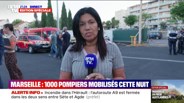 Incendie à Marseille: une trentaine d'enfants est encore confiné dans leur centre aéré, d'après Samia Ghali (maire adjointe de Marseille)