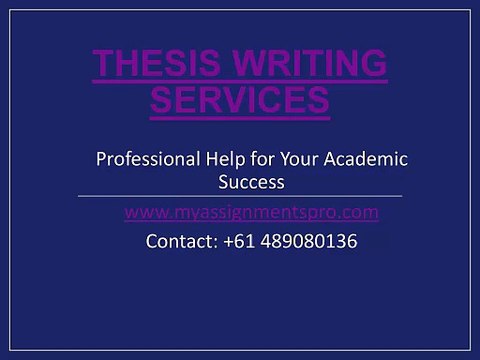 Thesis Writing Services