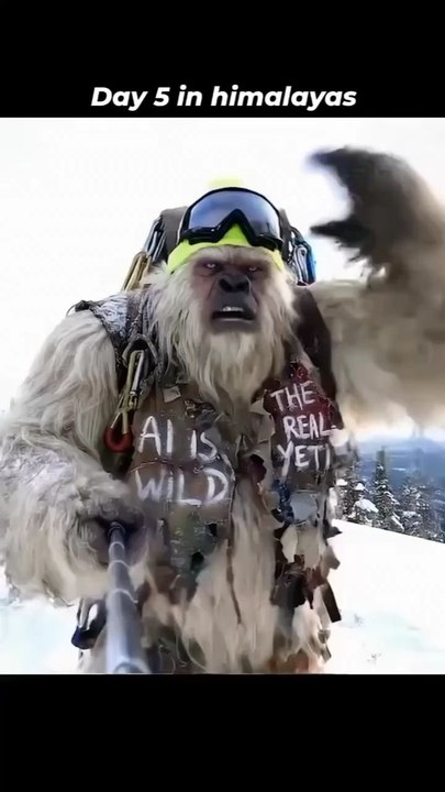 Yeti on himaliya's mountain 🏔️.