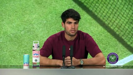 Wimbledon 2025 - Carlos Alcaraz : "Tom Holland ? Ce serait un honneur de l'affronter au golf !"
