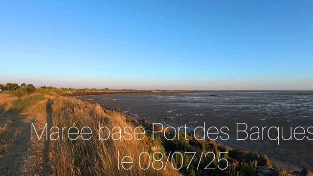 Marée base Port des Barques le 08/07/25