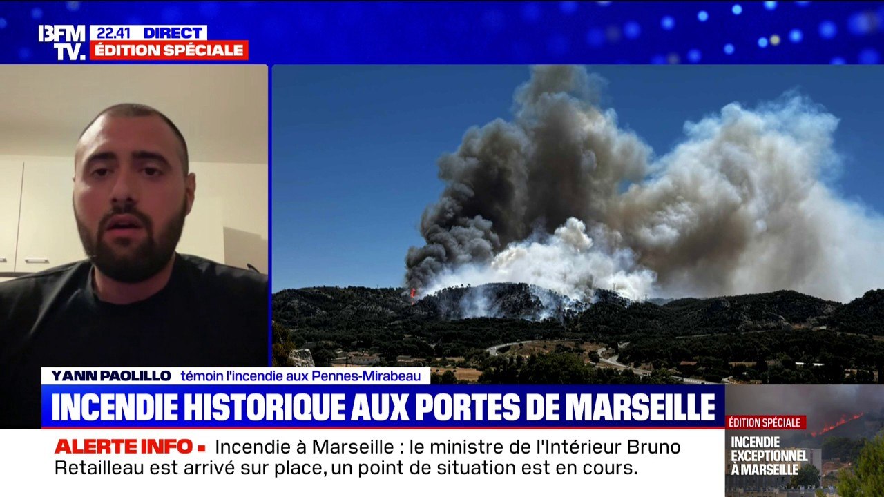 Incendie à Marseille: "Mon père a vu de ses propres yeux une maison prendre feu", témoigne cet habitant des Pennes-Mirabeau