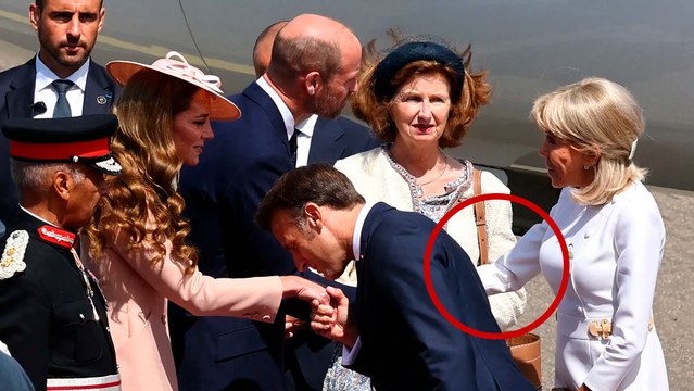 Emmanuel Macron se vuelve a viralizar ahora por rechazo de su esposa en evento con príncipes de Gales